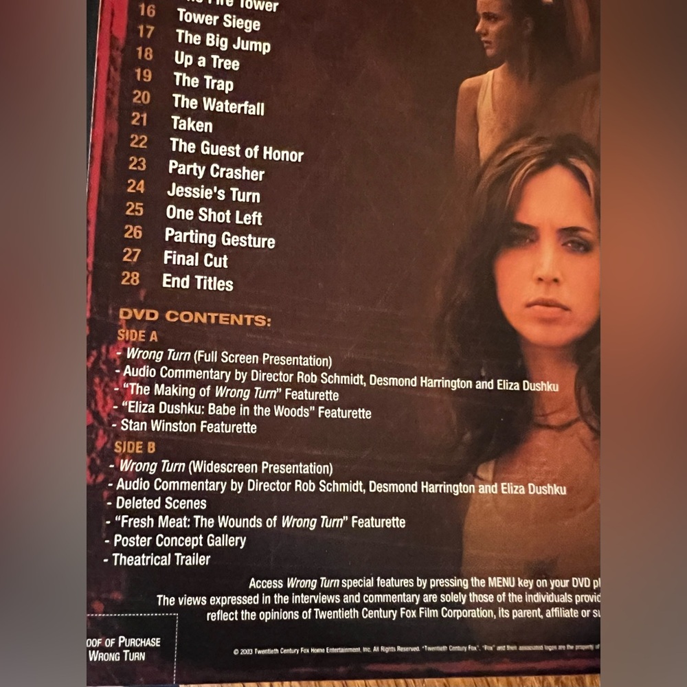 ‼️SOLD‼️ Wrong Turn (DVD) By: Summit Entertainment Presents 🎃 - Picture 10 of 13